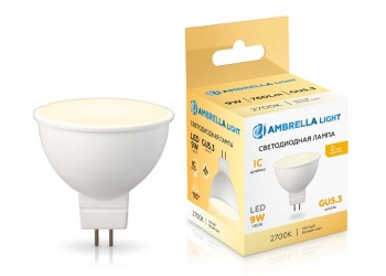 Светодиодная лампа MR16 9W 2700K Ambrella light Bulding 160903
