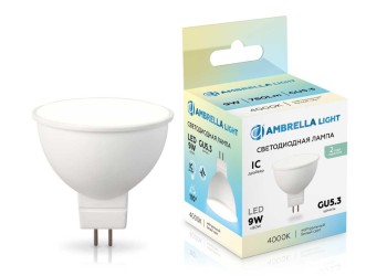 Светодиодная лампа MR16 9W 4000K Ambrella light Bulding 160904
