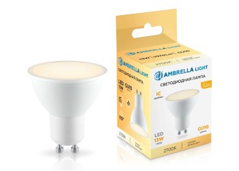 Светодиодная лампа MR16 13W 2700K Ambrella light Bulding 181303