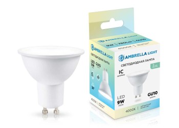 Светодиодная лампа Lens 38° MR16 9W 4000K Ambrella light Bulding 190904