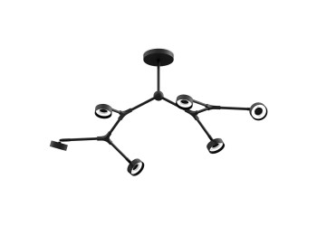 Корпус подвесной люстры поворотный Ambrella light DIY Spot SBK черный песок C9056