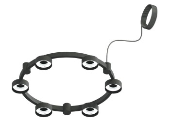 Корпус подвесной люстры Ambrella light DIY Spot Techno Ring SBK черный песок C9232