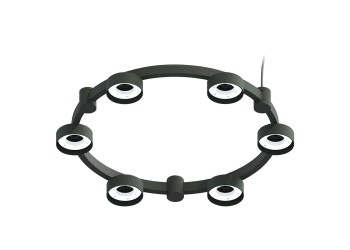 Корпус подвесной люстры Ambrella light DIY Spot Techno Ring SBK черный песок C9232