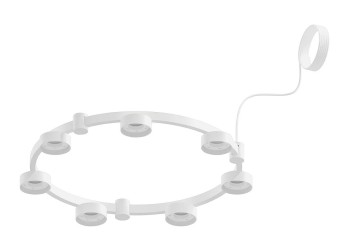 Корпус подвесной люстры Ambrella light DIY Spot Techno Ring SWH белый песок C9236