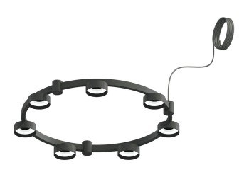 Корпус подвесной люстры Ambrella light DIY Spot Techno Ring SBK черный песок C9238