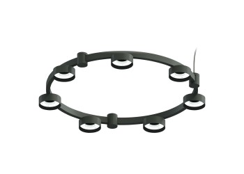 Корпус подвесной люстры Ambrella light DIY Spot Techno Ring SBK черный песок C9238