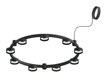 Корпус подвесной люстры Ambrella light DIY Spot Techno Ring SBK черный песок C9242