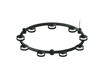 Корпус подвесной люстры Ambrella light DIY Spot Techno Ring SBK черный песок C9242