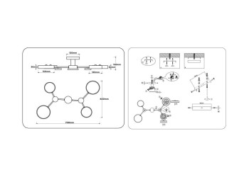 Люстра на штанге Ambrella light COMFORT FL4858