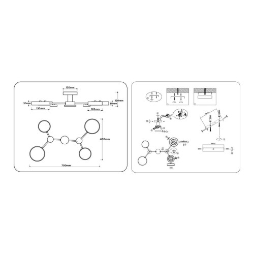 Люстра на штанге Ambrella light COMFORT FL4860, купить в Минске по самой низкой цене