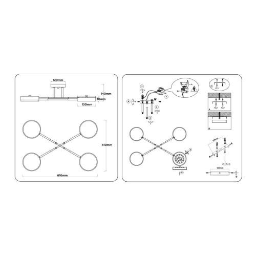 Люстра на штанге Ambrella light COMFORT FL516331, купить в Минске по самой низкой цене