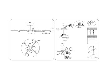 Люстра на штанге Ambrella light COMFORT FL516339