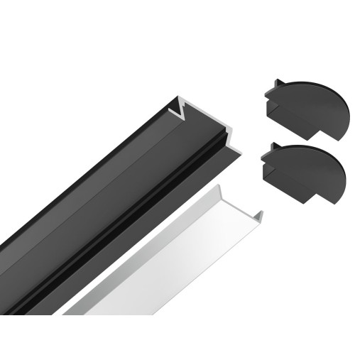 Встраиваемый профиль с рассеивателем Ambrella Illumination GP1001BK, купить в Минске по самой низкой цене