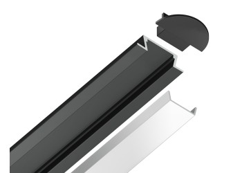 Встраиваемый профиль с рассеивателем Ambrella Illumination GP1001BK