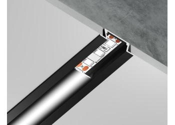 Встраиваемый профиль с рассеивателем Ambrella Illumination GP1001BK