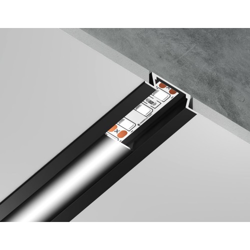 Встраиваемый профиль с рассеивателем Ambrella Illumination GP1001BK, купить в Минске по самой низкой цене