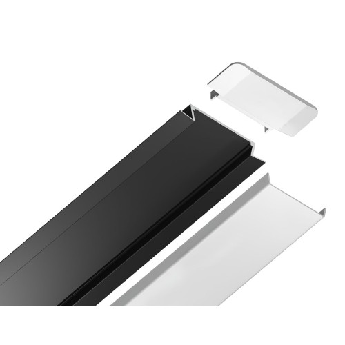 Встраиваемый профиль с рассеивателем Ambrella Illumination GP1100BK, купить в Минске по самой низкой цене