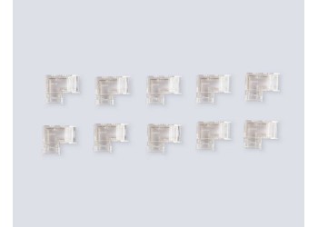 Соединитель угловой AMBRELLA LIGHT ILLUMINATION COB 12/24V для лент 10mm (2 конт.) (10шт. в комплекте) GS6861