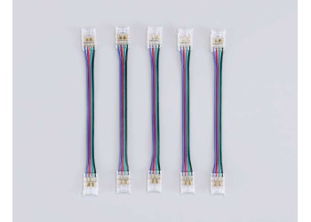 Соединитель гибкий двухсторонний AMBRELLA LIGHT ILLUMINATION COB RGB 12/24V для лент 10mm (4 конт.) (5шт. в комплекте) GS7921