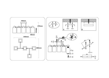 Люстра на штанге Ambrella light TRADITIONAL TR303048