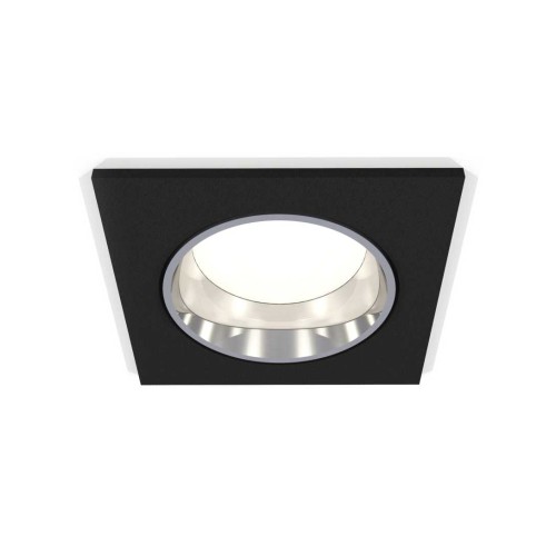 Комплект встраиваемого светильника Ambrella light Techno Spot XC6521003 SBK/PSL черный песок/серебро полированное (C6521, N6112), купить в Минске по самой низкой цене