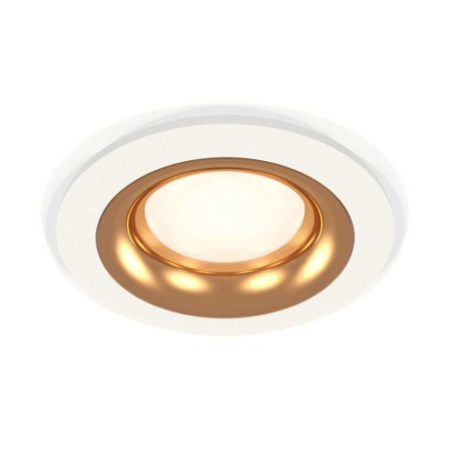 Комплект встраиваемого светильника Ambrella light Techno Spot XC7621005 SWH/PYG белый песок/золото желтое полированное (C7621, N7014), купить в Минске по самой низкой цене