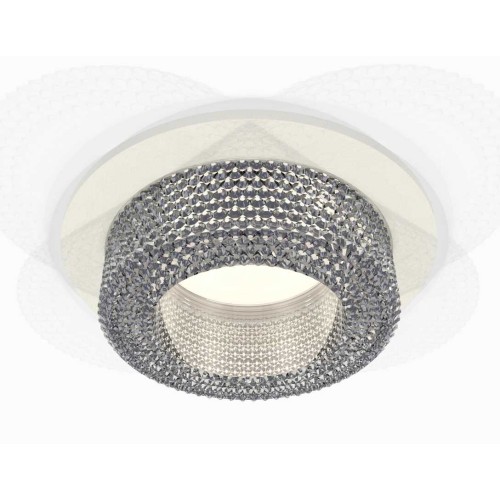 Комплект встраиваемого светильника Ambrella light Techno Spot XC7621020 SWH/CL белый песок/прозрачный (C7621, N7191), купить в Минске по самой низкой цене