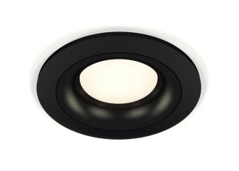 Комплект встраиваемого светильника Ambrella light Techno Spot XC7622002 SBK/PBK черный песок/черный полированный (C7622, N7011)