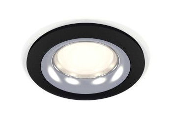 Комплект встраиваемого светильника Ambrella light Techno Spot XC7622003 SBK/PSL черный песок/серебро полированное (C7622, N7012)