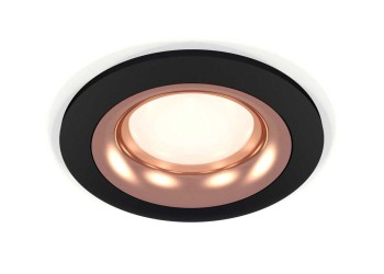 Комплект встраиваемого светильника Ambrella light Techno Spot XC7622006 SBK/PPG черный песок/золото розовое полированное (C7622, N7015)