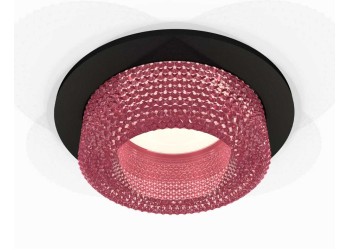 Комплект встраиваемого светильника Ambrella light Techno Spot XC7622022 SBK/PI черный песок/розовый (C7622, N7193)