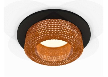 Комплект встраиваемого светильника Ambrella light Techno Spot XC7622024 SBK/CF черный песок/кофе (C7622, N7195)