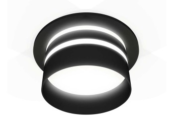 Комплект встраиваемого светильника Ambrella light Techno Spot XC7622042 SBK/FR черный песок/белый матовый (C7622, N7142)