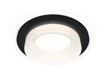 Комплект встраиваемого светильника Ambrella light Techno Spot XC7622044 SBK/FR черный песок/белый матовый (C7622, N7165)