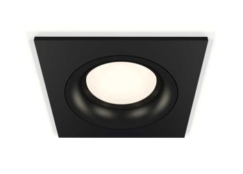 Комплект встраиваемого светильника Ambrella light Techno Spot XC7632002 SBK/PBK черный песок/черный полированный (C7632, N7011)