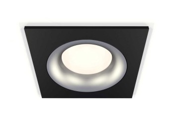 Комплект встраиваемого светильника Ambrella light Techno Spot XC7632004 SBK/MCH черный песок/хром матовый (C7632, N7013)