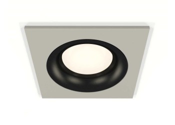 Комплект встраиваемого светильника Ambrella light Techno Spot XC7633002 SGR/PBK серый песок/черный полированный (C7633, N7011)