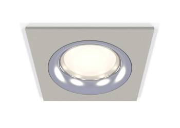 Комплект встраиваемого светильника Ambrella light Techno Spot XC7633003 SGR/PSL серый песок/серебро полированное (C7633, N7012)