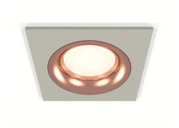 Комплект встраиваемого светильника Ambrella light Techno Spot XC7633006 SGR/PPG серый песок/золото розовое полированное (C7633, N7015)