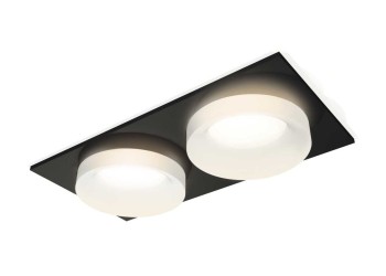 Комплект встраиваемого светильника Ambrella light Techno Spot XC7636044 SBK/FR черный песок/белый матовый (C7636, N7165)