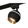 Комплект трекового светильника Ambrella light Track System XT1102005 SBK/PYG черный песок/золото желтое полированное (A2521, C1102, N7034), купить в Минске по самой низкой цене