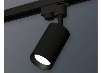 Комплект трекового однофазного светильника Ambrella light SBK/PBK черный песок/черный полированный XT6323003 (A2521, C6323, N6103)