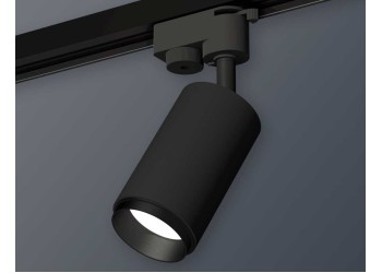 Комплект трекового однофазного светильника Ambrella light SBK/PBK черный песок/черный полированный XT6323041 (A2521, C6323, N6121)