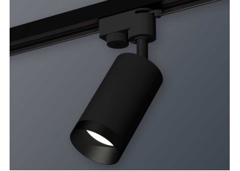 Комплект трекового светильника Ambrella light Track System XT6323061 SBK/PBK черный песок/черный полированный (A2521, C6323, N6131)