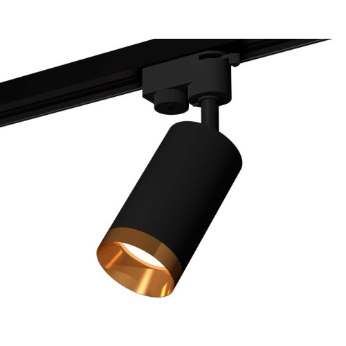 Комплект трекового светильника Ambrella light Track System XT6323064 SBK/PYG черный песок/золото желтое полированное (A2521, C6323, N6134), купить в Минске по самой низкой цене
