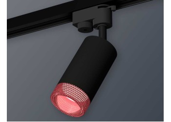 Комплект трекового светильника Ambrella light Track System XT6323082 SBK/PI черный песок/розовый (A2521, C6323, N6152)