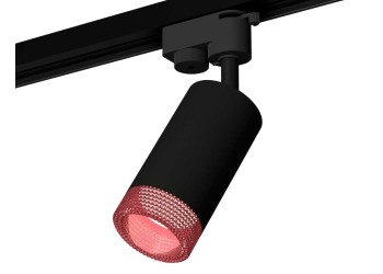 Комплект трекового светильника Ambrella light Track System XT6323082 SBK/PI черный песок/розовый (A2521, C6323, N6152)
