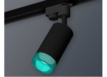 Комплект трекового светильника Ambrella light Track System XT6323083 SBK/BL черный песок/голубой (A2521, C6323, N6153)