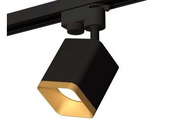 Комплект трекового светильника Ambrella light Track System XT7813003 SBK/SGD черный песок/золото песок (A2521, C7813, N7704)