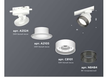 Комплект трекового светильника Ambrella light Track System XT (A2524, A2105, C8101, N8484) XT8101041